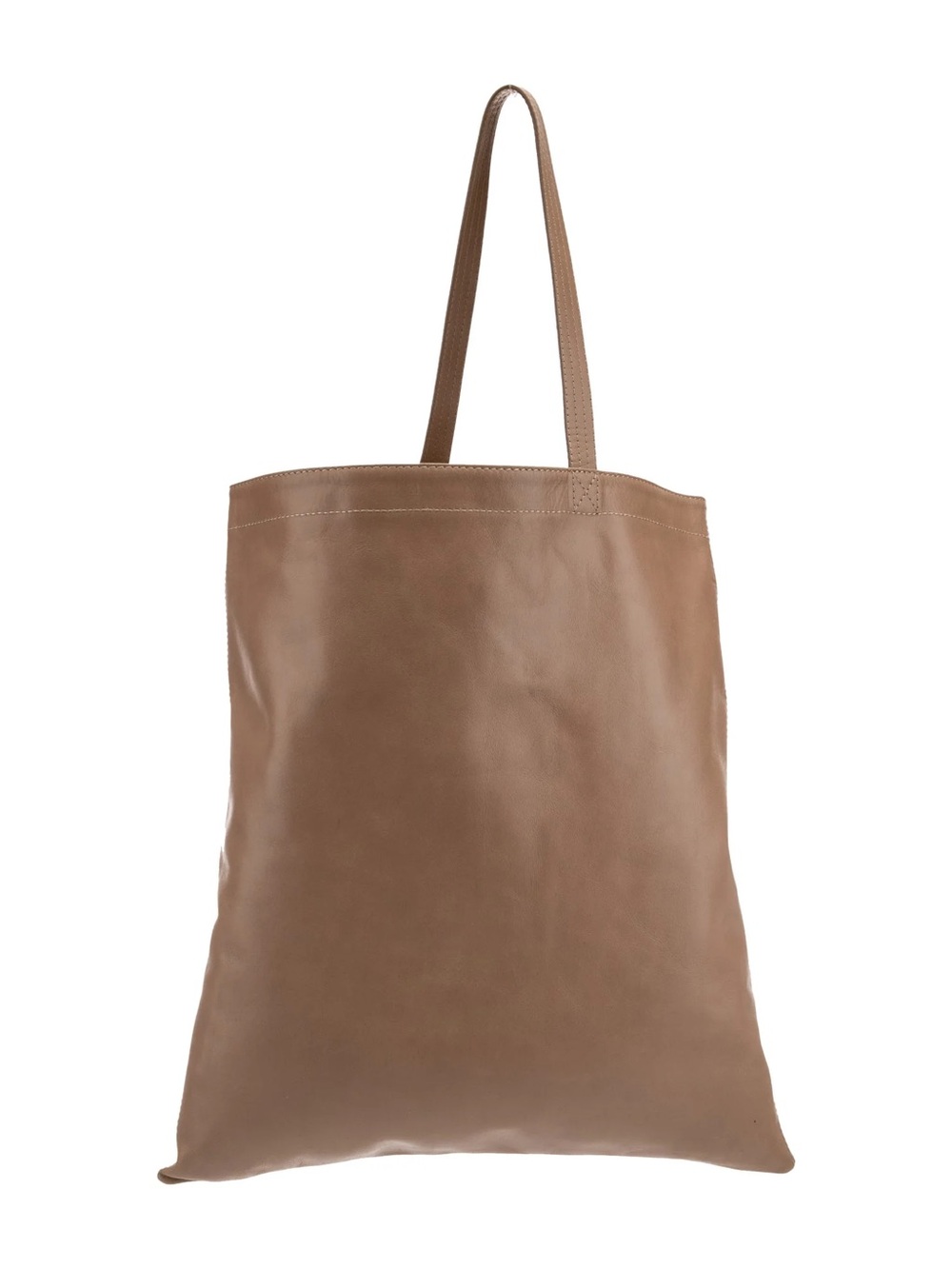 Rachel Comey Beige Leather Pebbled Tote‎ One Strap